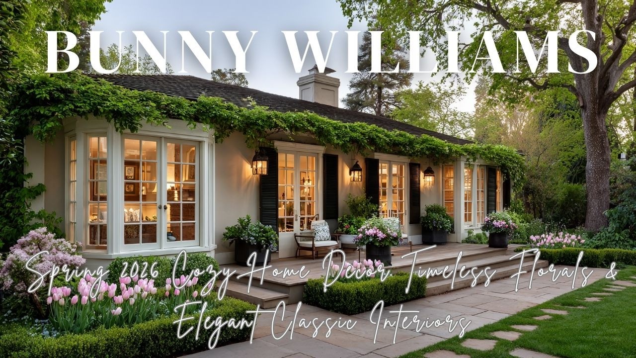 Spring 2026 Cozy Home Decor Inspired by Bunny Williams  Timeless Florals & Elegant Classic Interiors