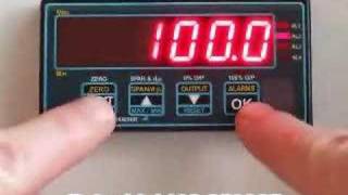 Digital panel meter 'about' screen