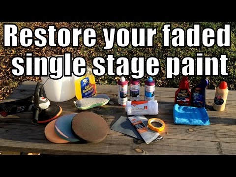 Restoring old VW and Porsche single stage paint