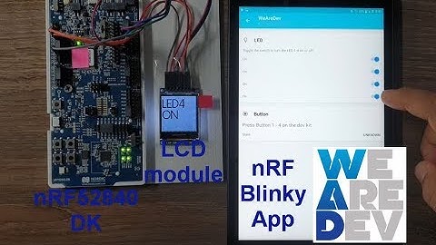 ble_app_blinky and LCD module test using nRF52840 DK(BLE 5.0)