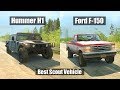 Spintires Mudrunner Hummer H1 vs Ford F-150 | Best Scout Vehicle