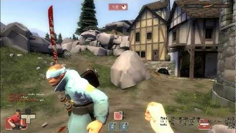 Tf2 half zatoichi Server Crash explot/glitch (also known as why you should never attack a civilian)