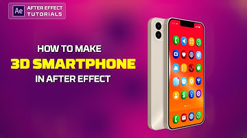 How to make 3D phone in after effects | 3D phone animation | 3D Mobile animation after effects