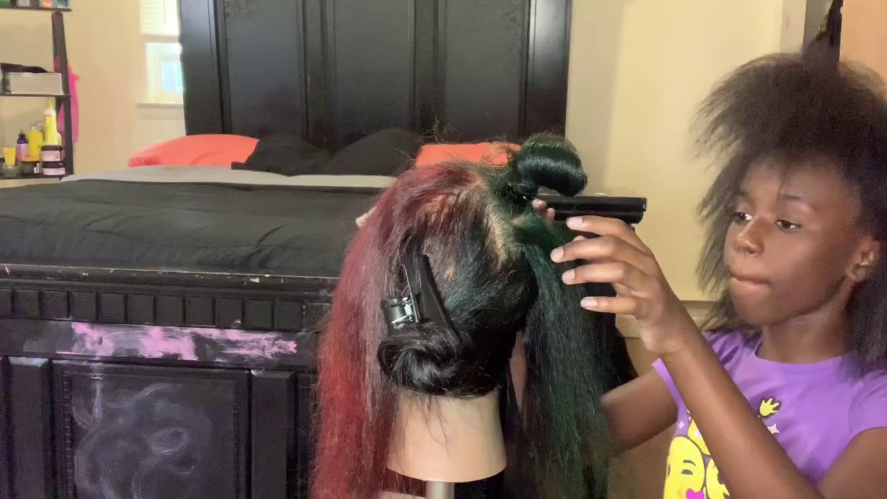 Doing my mannequin hair YouTube