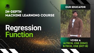 Regression Function | Machine Learning Lecture 34 | The cs Underdog