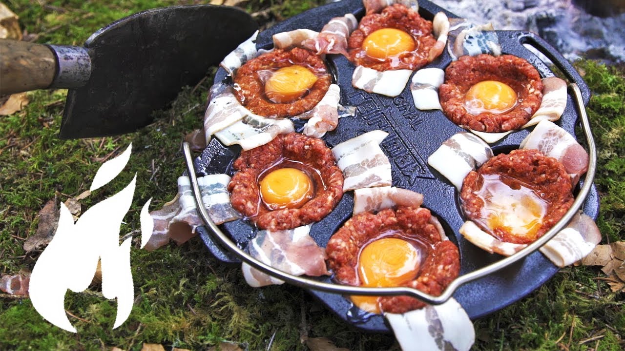 Ultimative BBQ-Muffins aus Dutch Oven im Wald  🔥🔥🔥