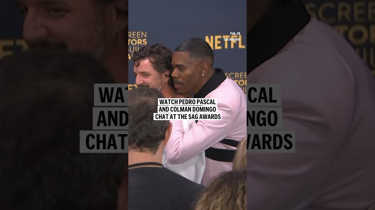 Watch Pedro Pascal and Colman Domingo chat at the sag awards