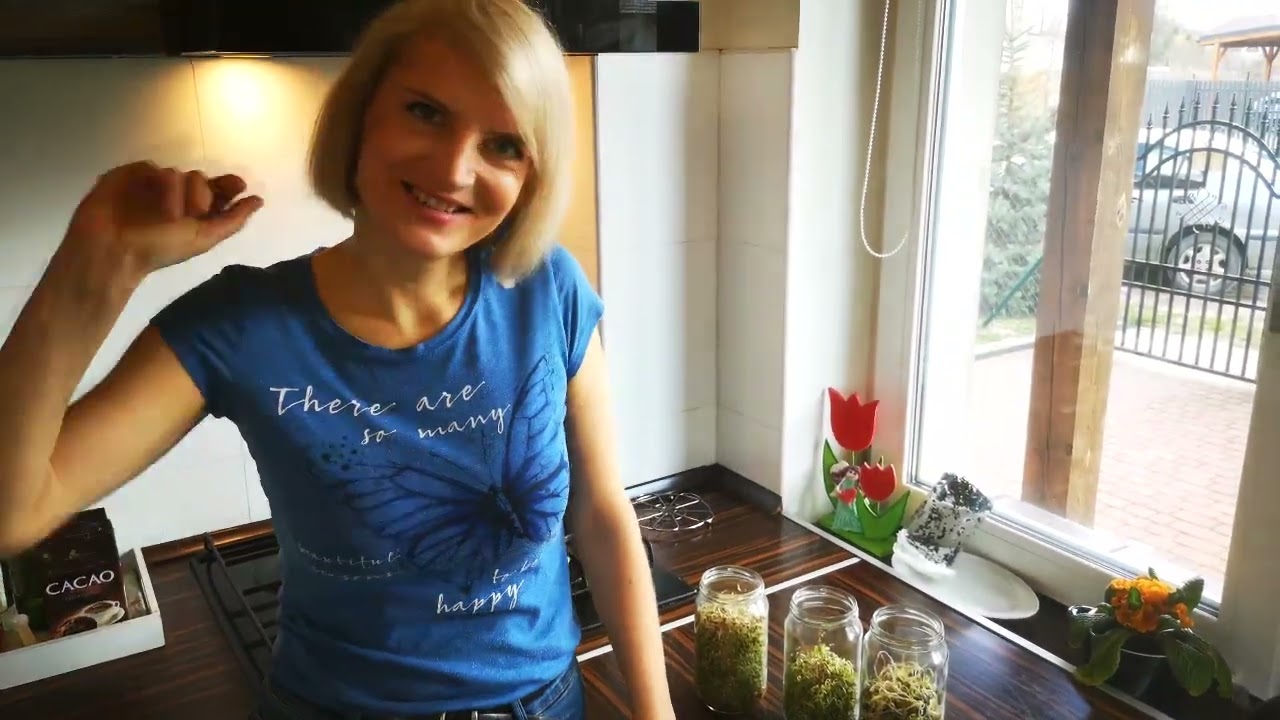 Uprawa kiełków w słoiku.