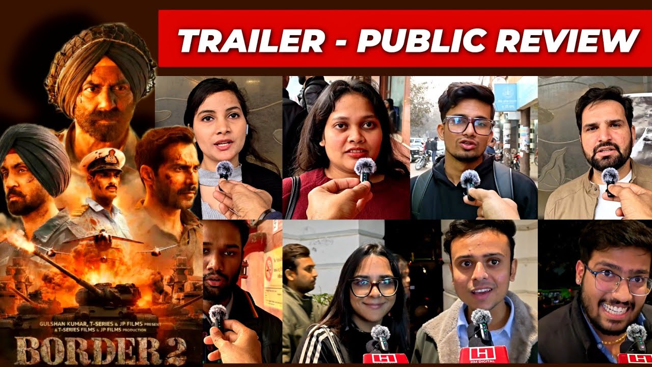 Border 2 Trailer Public Review | Sunny Deol | Varun Dhawan | Diljit Dosanjh | Ahan Shetty | border 2