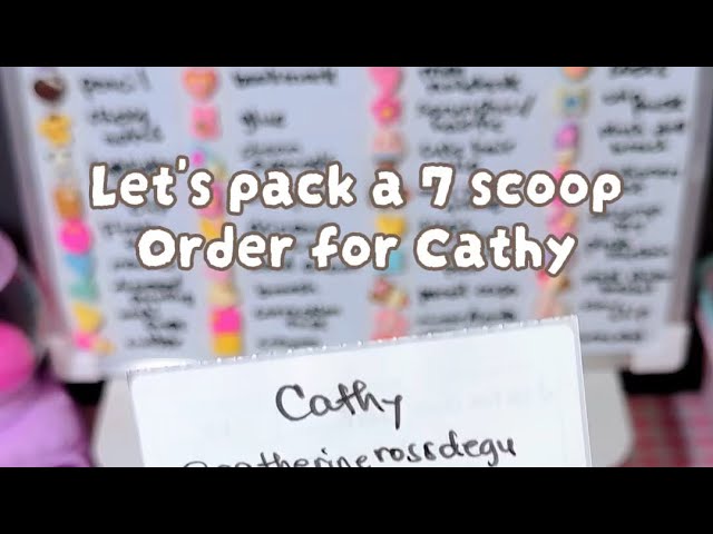 7 Lucky Scoop order for @Cathy 💖✨ - YouTube