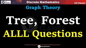 Boom, Bos ALLE vragen | Oefenvragen | Acyclische grafieken | Grafentheorie | Deepak Poonia