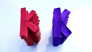 Paper Alphabet K Origami Alphabet Letter K Diy