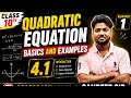 Quadratic equations for class 10th | Kios online classes| Exercise 4.1 |