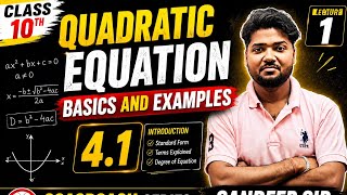 Quadratic equations for class 10th | Kios online classes| Exercise 4.1 |