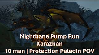 Nightbane Pump Test | Protection Paladin POV (Karazhan, 2026 TBC Anniversary)