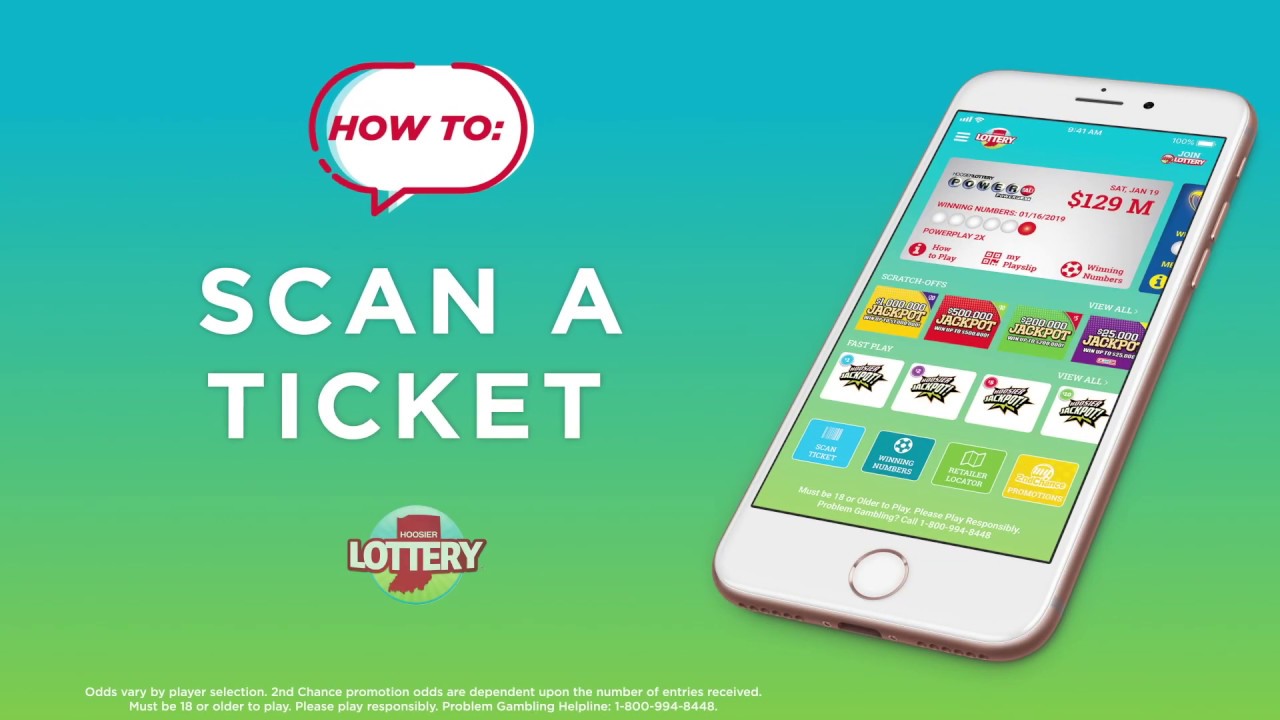 to Scan a ticket with the Hoosier Lottery App - YouTube