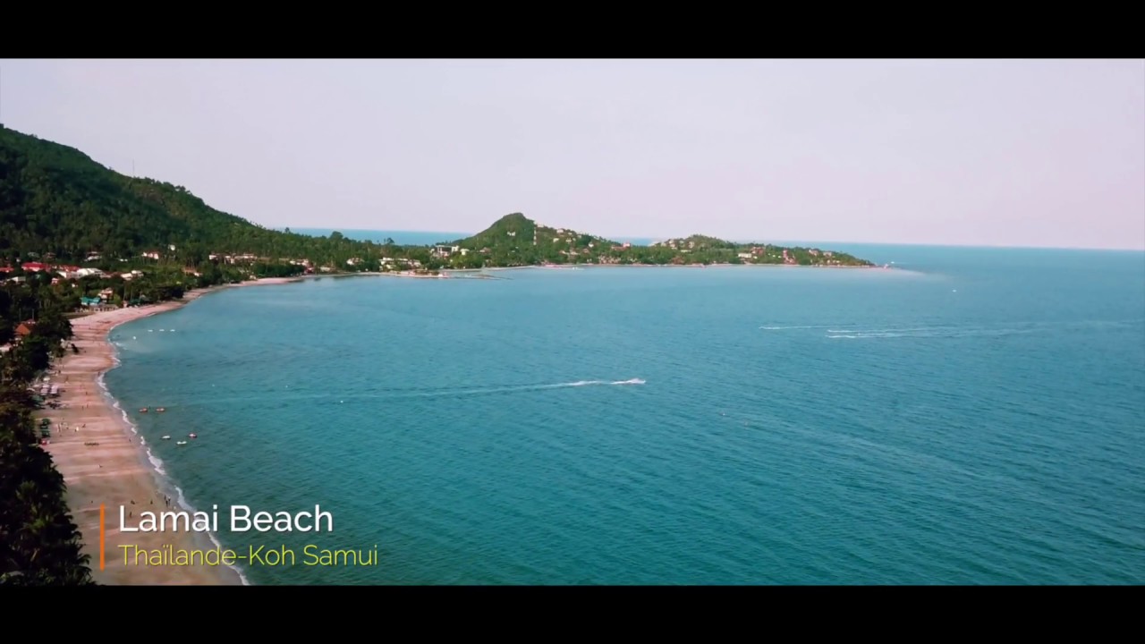 Drone  Koh Samui - Lamai Beach Thailand.