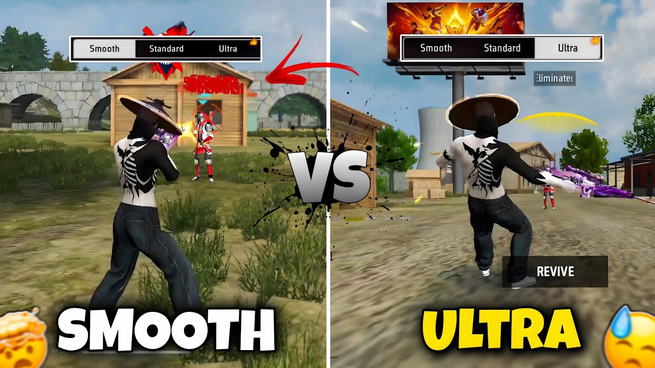 Smooth vs Ultra Which is Best for Headshots in Free Fire?😳 -Asmod ff