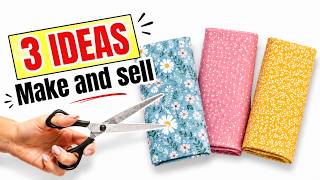 MAKE & SELL 💰 3 Easy Sewing Projects in Under 10 Minutes!