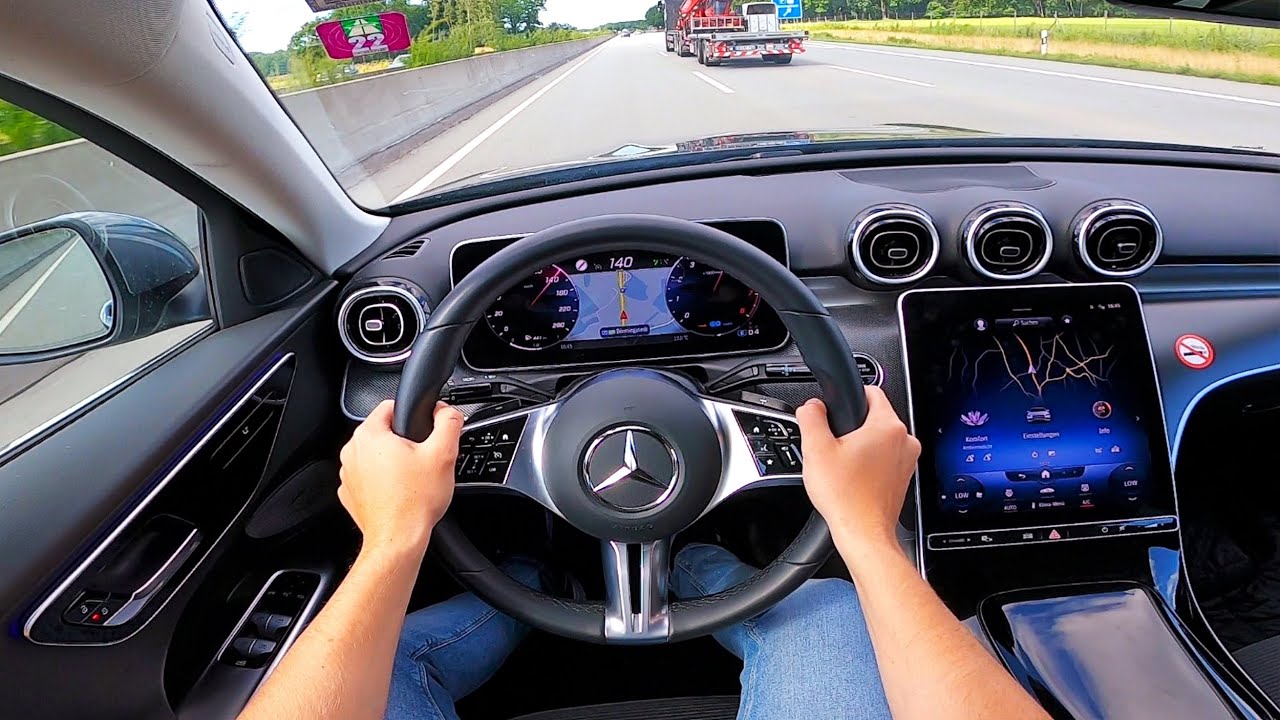 2022 Mercedes Benz C Class C200 W206 - pov test drive - YouTube