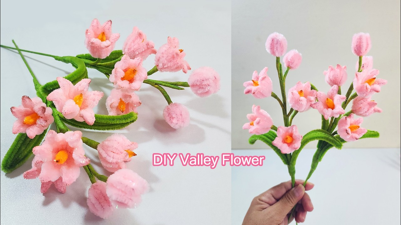 Цветок долины из проволоки для чистки трубок своими руками | Простой мастер-класс по изготовлению...