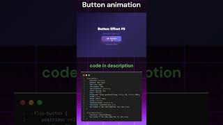 3D Flip Button Animation - Pure CSS! 🔄 #Shorts Net Worth