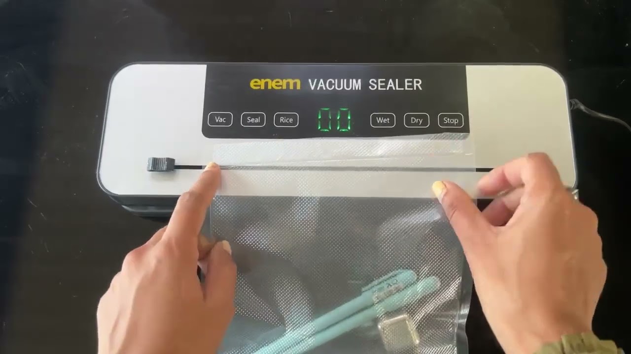 enem Vacuum Sealer with Cutter and Timer