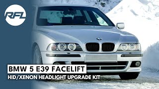 BMW 5 E39 Facelift headlight repair upgrade conversion  DIY BiXenon headlight retrofit