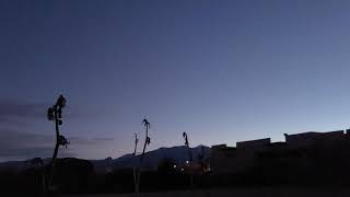 Hyperlapse test Samsung s20 + sunrise over Taos New Mexico. Pueblo Peak.