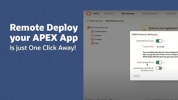 Remote Deployment of your APEX App is just One Click Away!