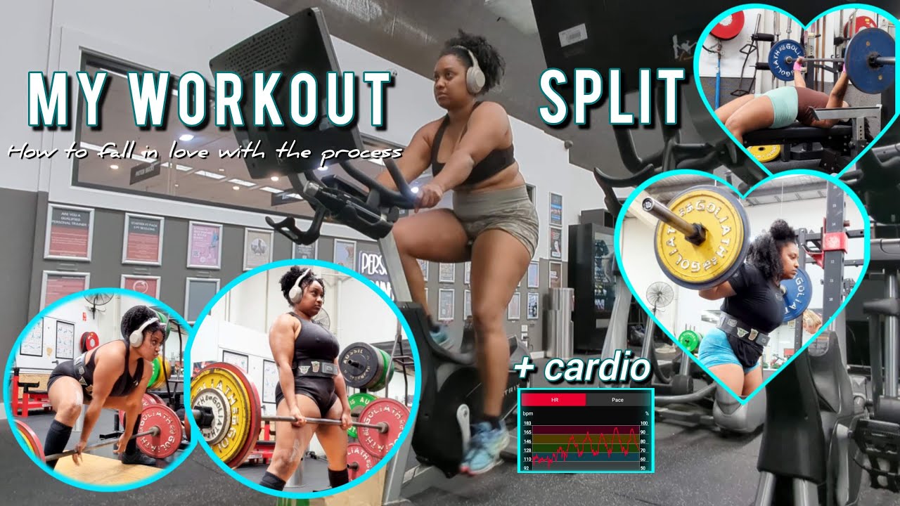 My Workout Split & cardio | How to fall in love with the process & stay ...