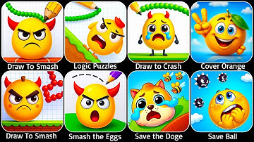 Draw to Smash Gameplay,Draw To Smash,Hide Ball,Logic Puzzles,Draw to Crash,Smash the Eggs,Android