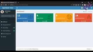 Apartment Visitor Management System in PHP MySQL with Source Code - CodeAstro screenshot 5