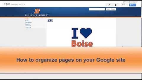 How to organize pages and navigation on your Google site