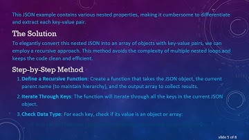 How to Convert Nested JSON Data into Key: Value Pairs in JavaScript