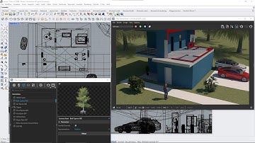 VRAY RHINO Videocourse - 17 - Exterior Render, Global Illumination, AO, Contours, Denoiser, Clipper