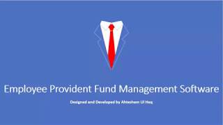 Desktop application Software for Employee Provident Fund Management screenshot 5