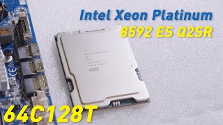 Rare Intel Xeon Platinum 8592 Es Q2Sr Secret 64-Core Engineering Sample