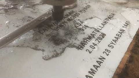 CNC Router - Engraving traffolyte for nameplate