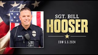 Funeral services underway for Utah police Sgt. Bill Hooser, killed in line of duty