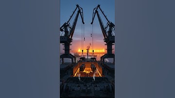 Behold the midnight giants: moving monstrous cargo #shorts #logistics #shipping #infrastructure #wow