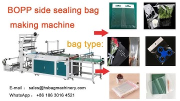 BOPP side sealing bag making machine automatic