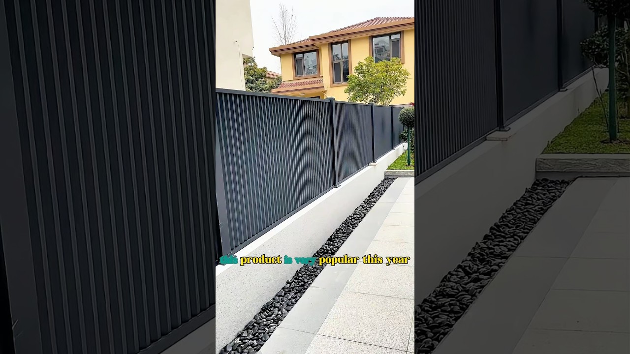 Installation case of aluminum fence