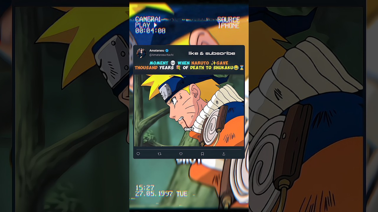 NARUTO 💀PROVED HE IS THE STUDENT OF KAKASHI 💐✨