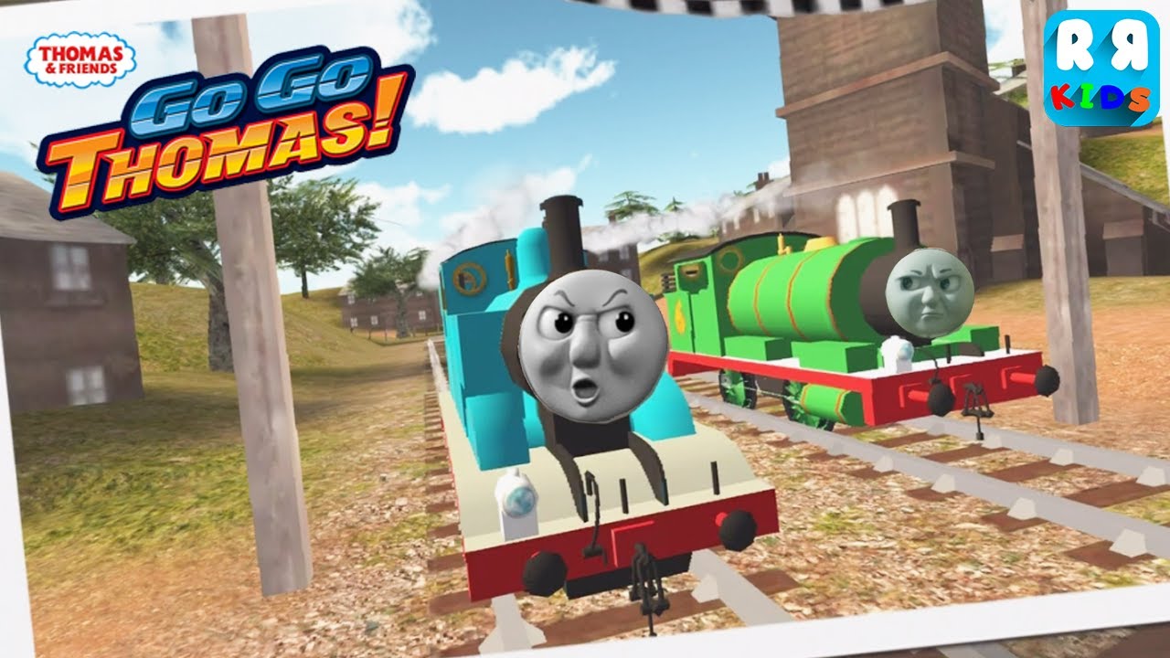 Thomas Friends Go Go Thomas Thomas Vs Percy Angry Face Thomas And Percy Youtube - roblox thomas and friends percy face