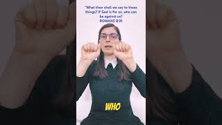 Learn Bible verses in ASL: ROMANS 8:31 “If God is for us, who can be against us?#shorts#asl