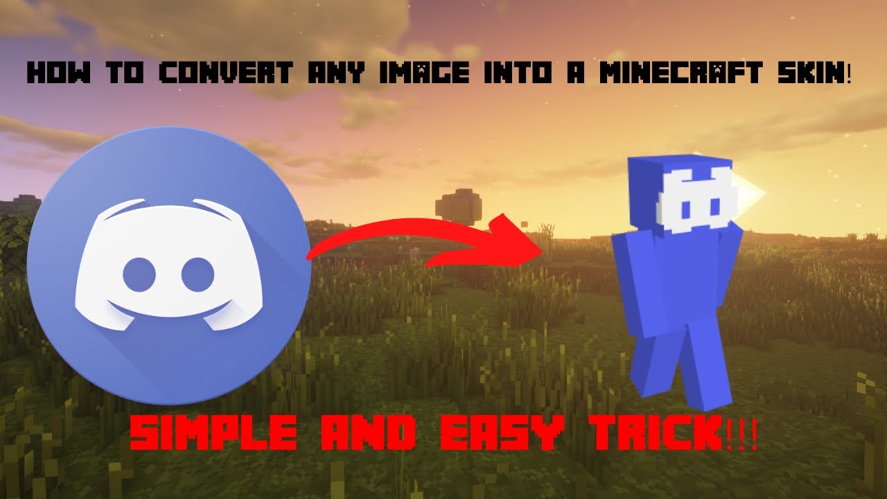 How to Change Any Picture To A Minecraft Skin!