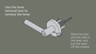 Contemporary Levers: Cylinder Removal and Replacement