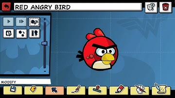 Scribblenauts Unlimited and Unmasked 43 Red Angry Bird in Object Editor Hero Creator