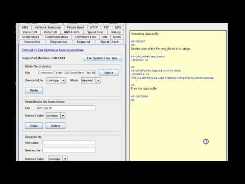 Read file from Simcom modules